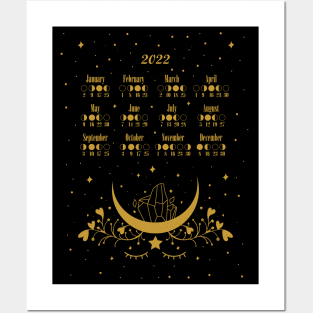 Moon Luna Calendar 2022 Poster Posters and Art